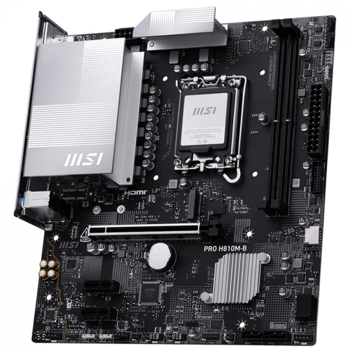 Placa Mãe MSI PRO H810M-B, Chipset H810, Intel LGA 1851, mATX, DDR5