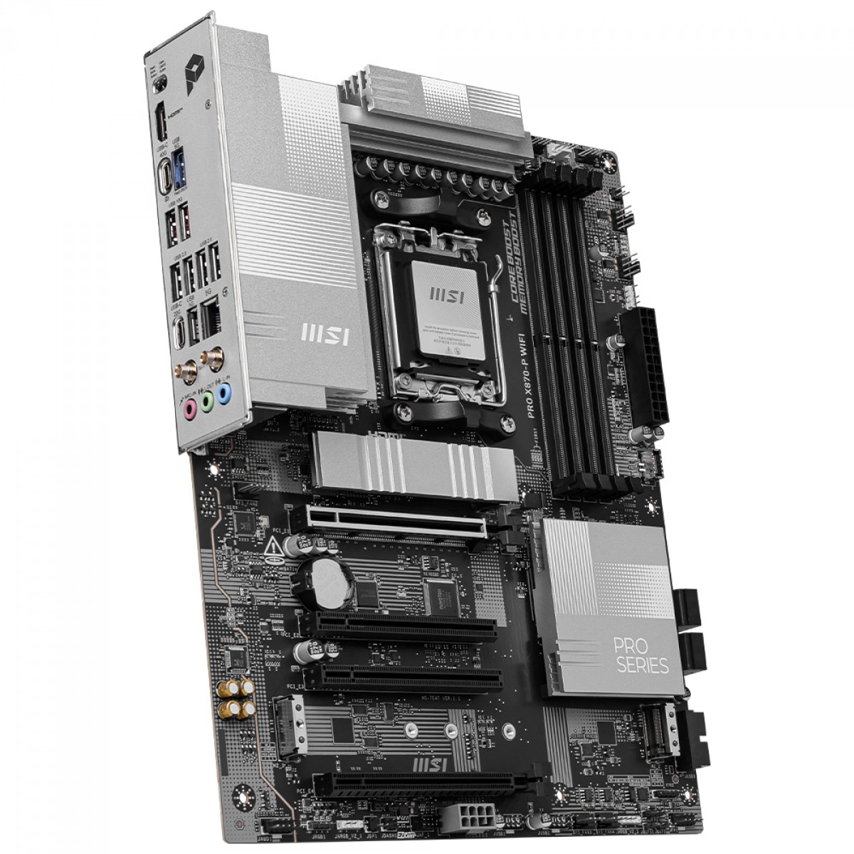 Placa Mãe MSI PRO X870-P Wi-Fi, Chipset X870, AMD AM5, ATX, DDR5