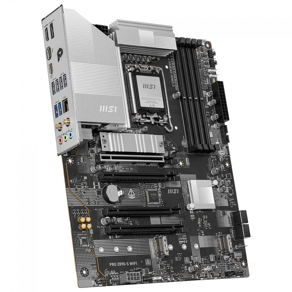 Placa Mãe MSI PRO Z890-S WIFI, Chipset Z890, Intel LGA 1851, ATX, DDR5