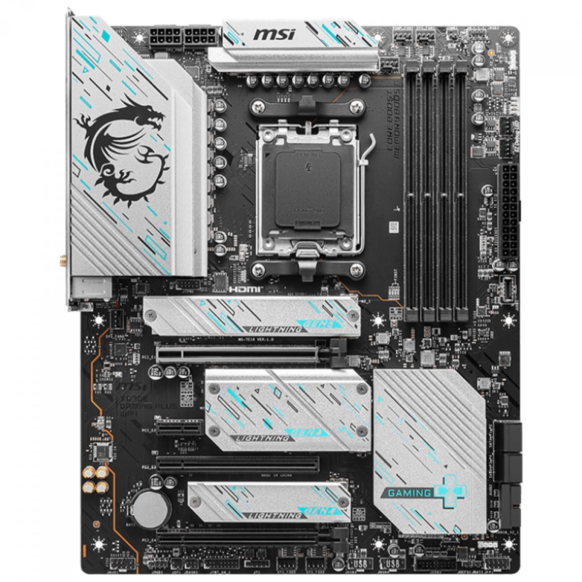 Placa Mãe MSI X670E Gaming Plus WiFi, Chipset X670, AMD AM5, ATX, DDR5