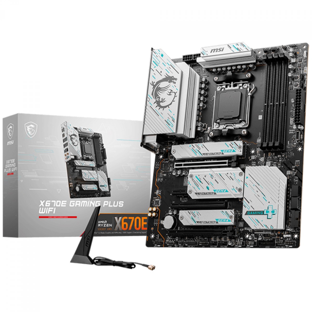 Placa Mãe MSI X670E Gaming Plus WiFi, Chipset X670, AMD AM5, ATX, DDR5