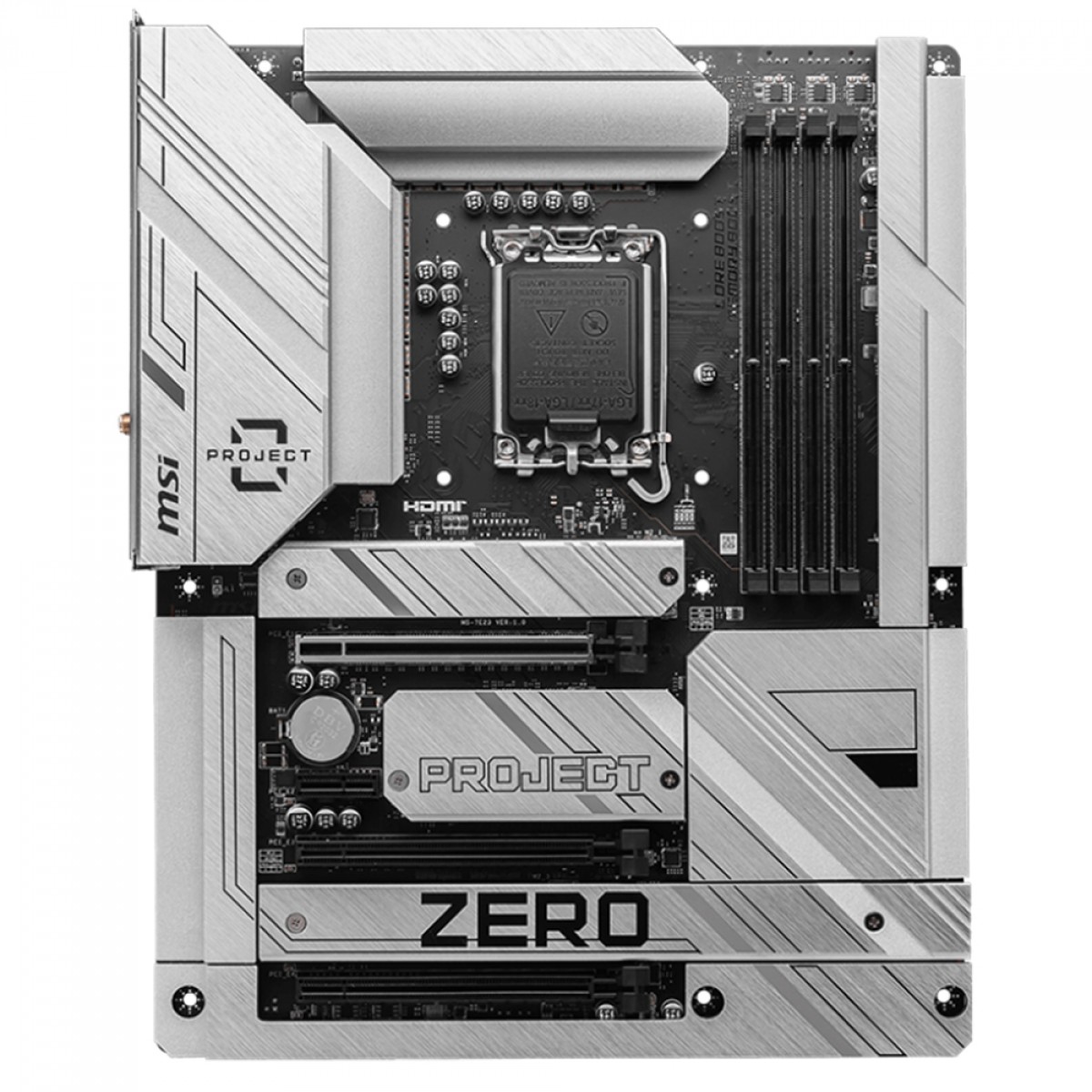 Placa Mãe MSI Z790 Project Zero, Chipset Z790, WIFI, Intel LGA 1700, ATX, DDR5