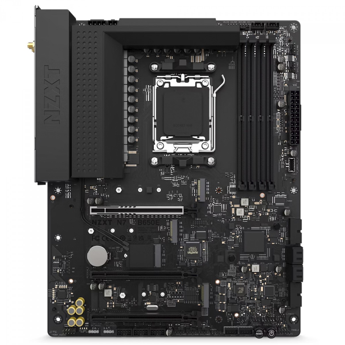 Placa Mãe NZXT N7 B650E WIFI, Chipset B650E, ATX, AMD AM5, DDR5, Preto, N7-B65XT-B1