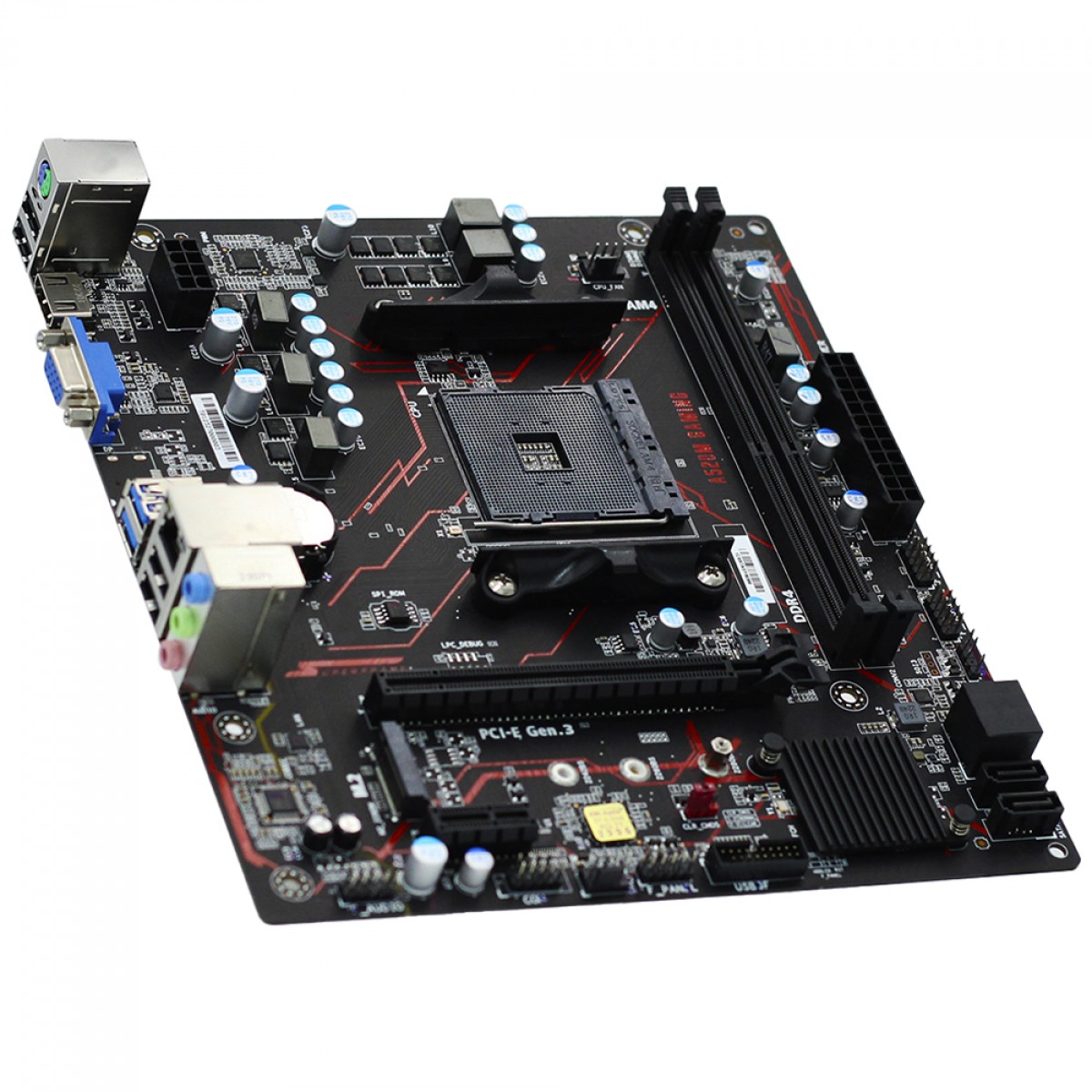 Placa Mãe SuperFrame A520M Gaming, Chipset A520, AMD, AM4, mATX, DDR4, SF-A520-GS