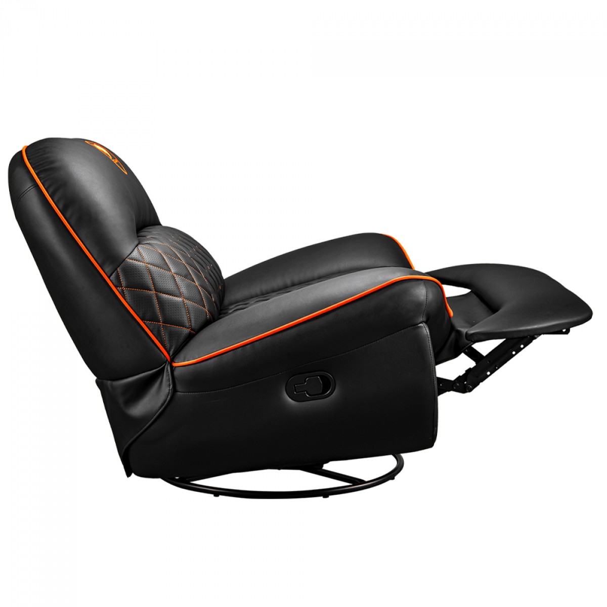 Poltrona Gamer Cougar Overlord, Reclinável, Couro Sintético, Preto e Laranja, 3MOVLORB.0001