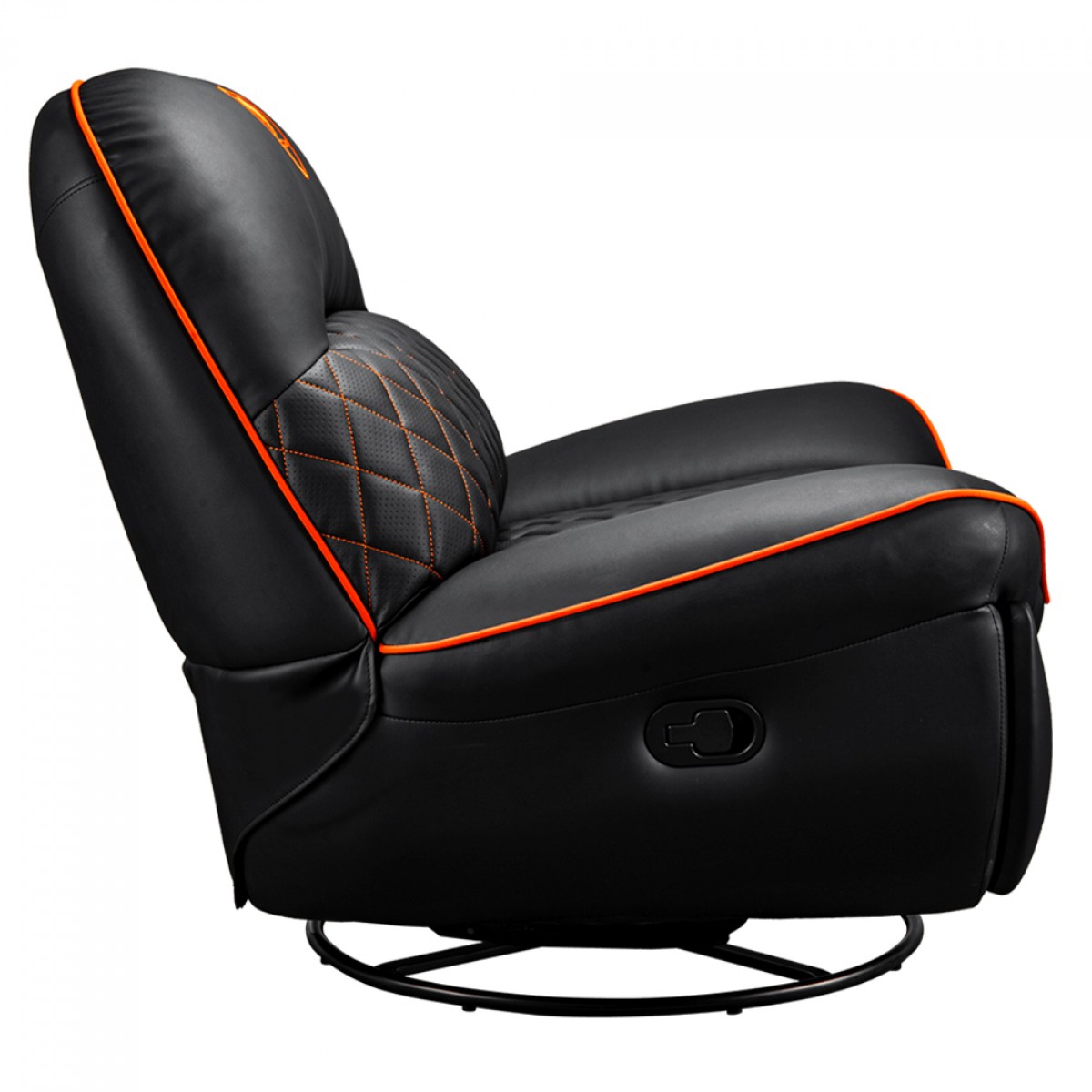 Poltrona Gamer Cougar Overlord, Reclinável, Couro Sintético, Preto e Laranja, 3MOVLORB.0001