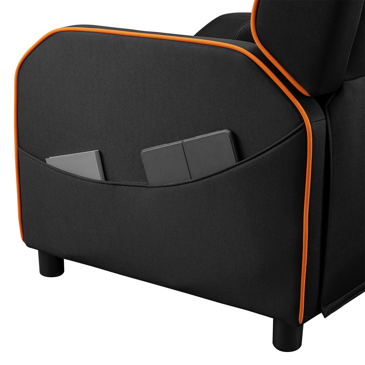 Poltrona Gamer Cougar Ranger One, Reclinável, Tecido, Preto e Laranja, 3MRAOORB.0001
