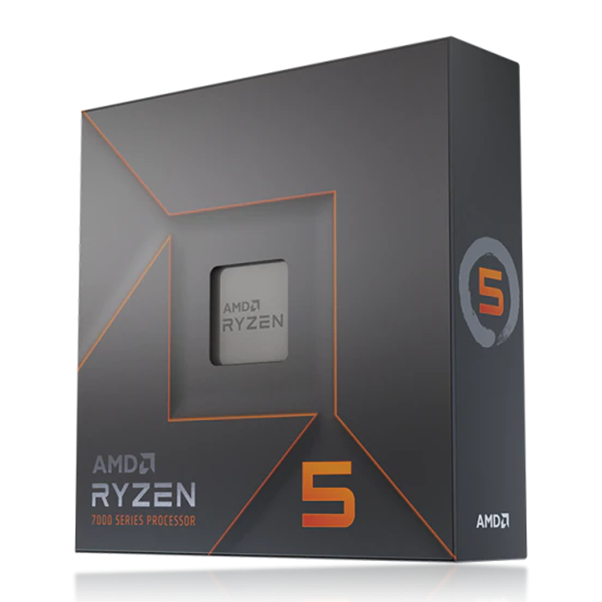 Processador AMD Ryzen 5 7600X 4.7GHz (5.3GHz Turbo), 6-Cores 12-Threads, AM5, Sem Cooler, 100-100000593WOF