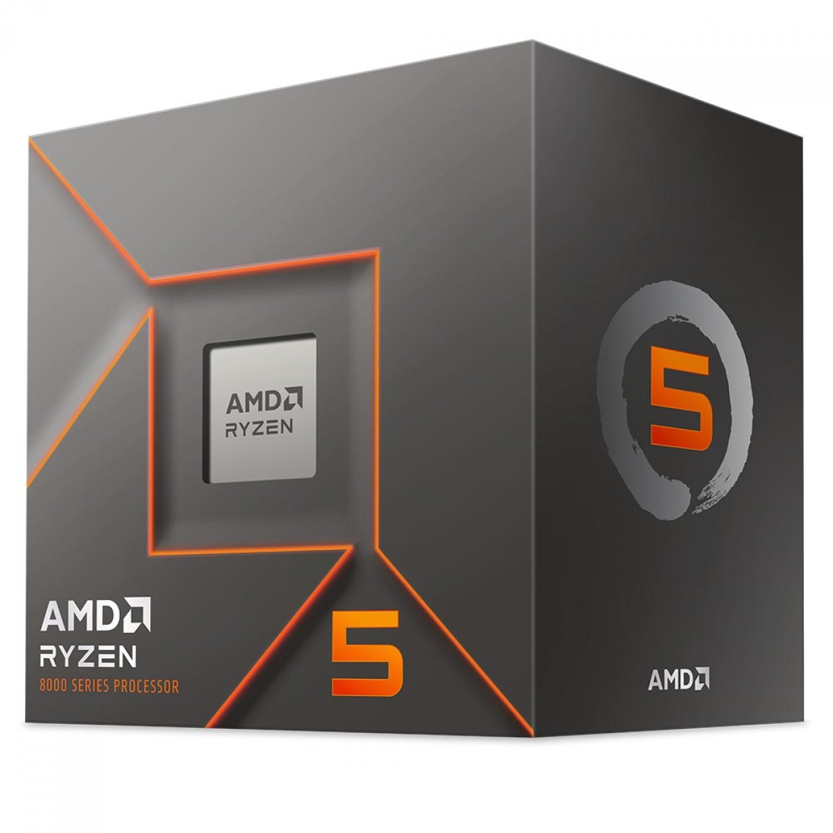 Processador AMD Ryzen 5 8400F, 4.2GHz (4.7GHz Turbo), 6-Cores 12-Threads, AM5, Com Cooler AMD Wraith Stealth, 100-100001591BOX