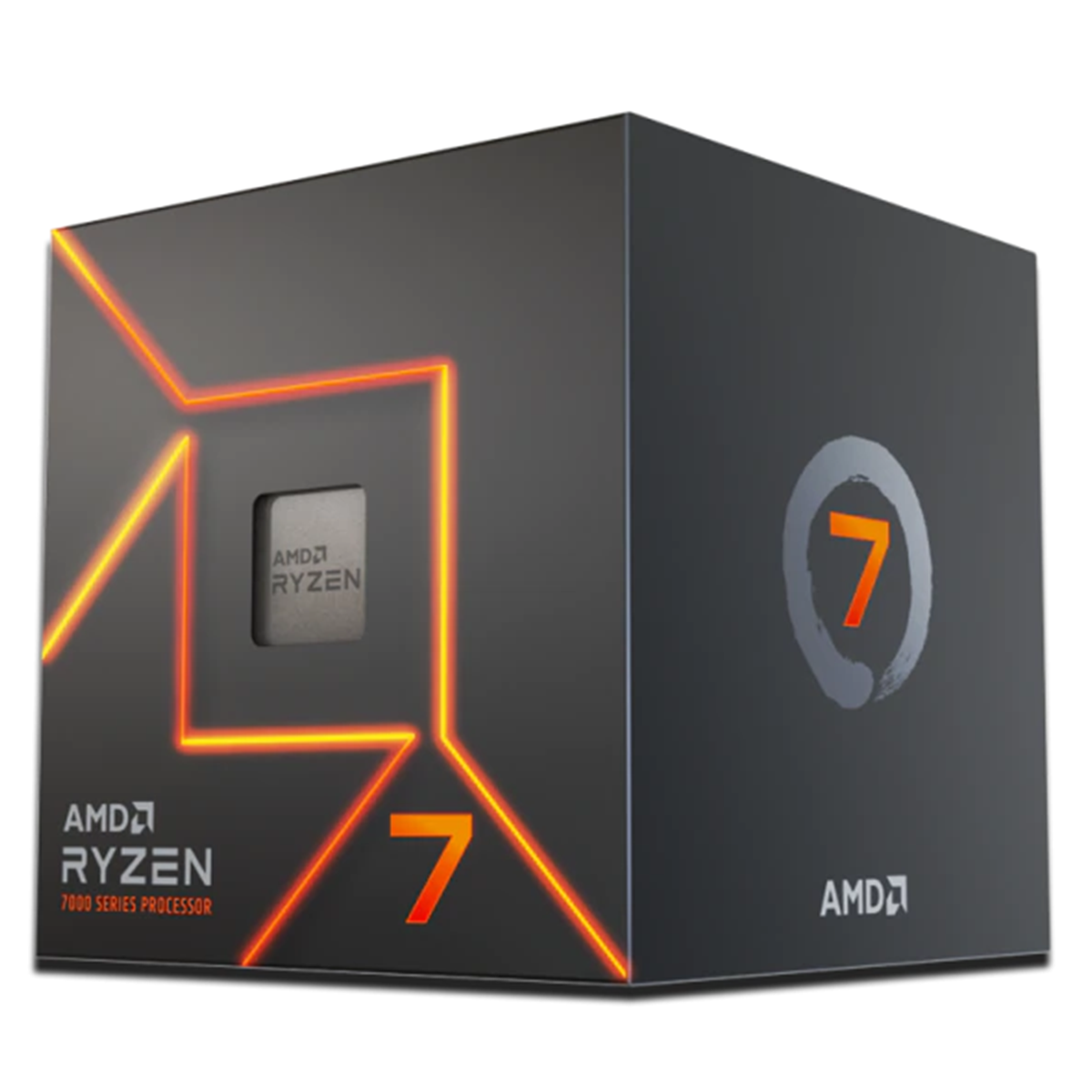 Processador AMD Ryzen 7 7700 3.8GHz (5.3GHz Turbo), 8-Cores 16-Threads, AM5, Com Cooler AMD Wraith Prism, 100-100000592BOX