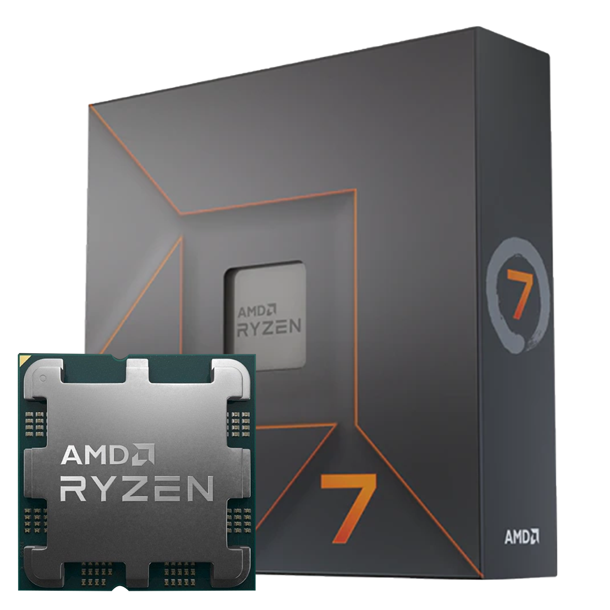 Processador AMD Ryzen 7 7700X 4.5GHz (5.4GHz Turbo), 8-Cores 16-Threads, AM5, Sem Cooler, 100-100000591WOF