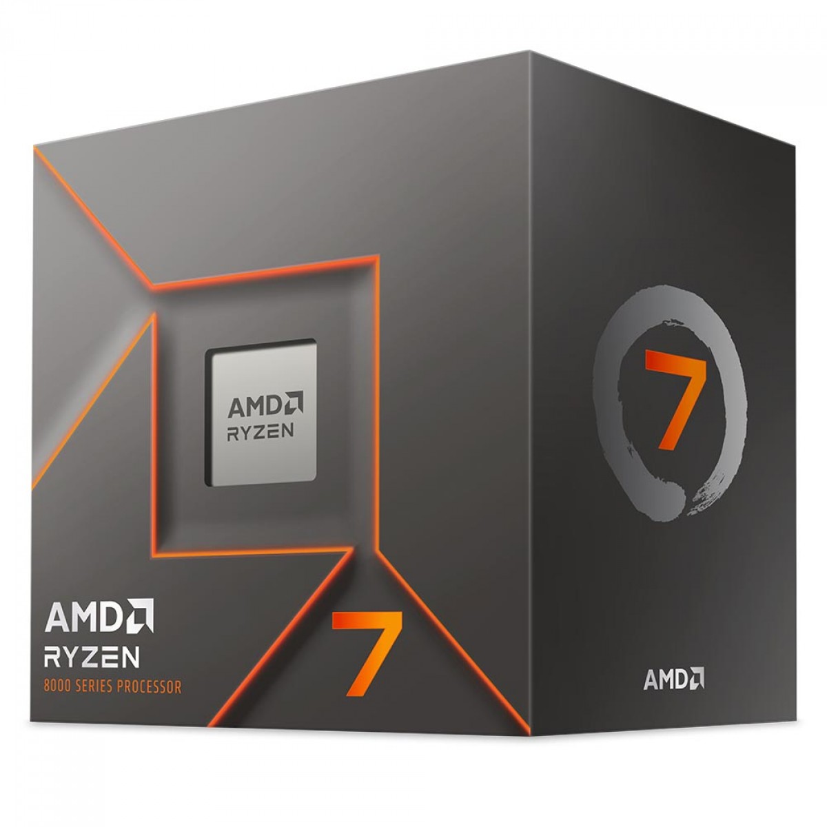 Processador AMD Ryzen 7 8700F, 4.1GHz (5.0GHz Turbo), 8-Cores 16-Threads, AM5, Com Cooler AMD Wraith Stealth, 100-100001590BOX