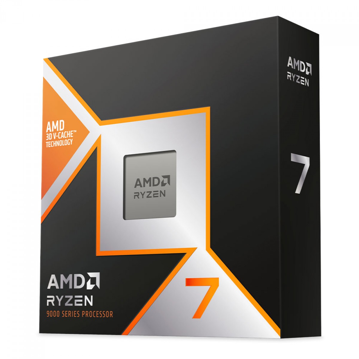 Processador AMD Ryzen 7 9800X3D, 4.7GHz (5.2GHz Turbo), 8-Cores 16-Threads, AM5, Sem Cooler, 100-100001084WOF
