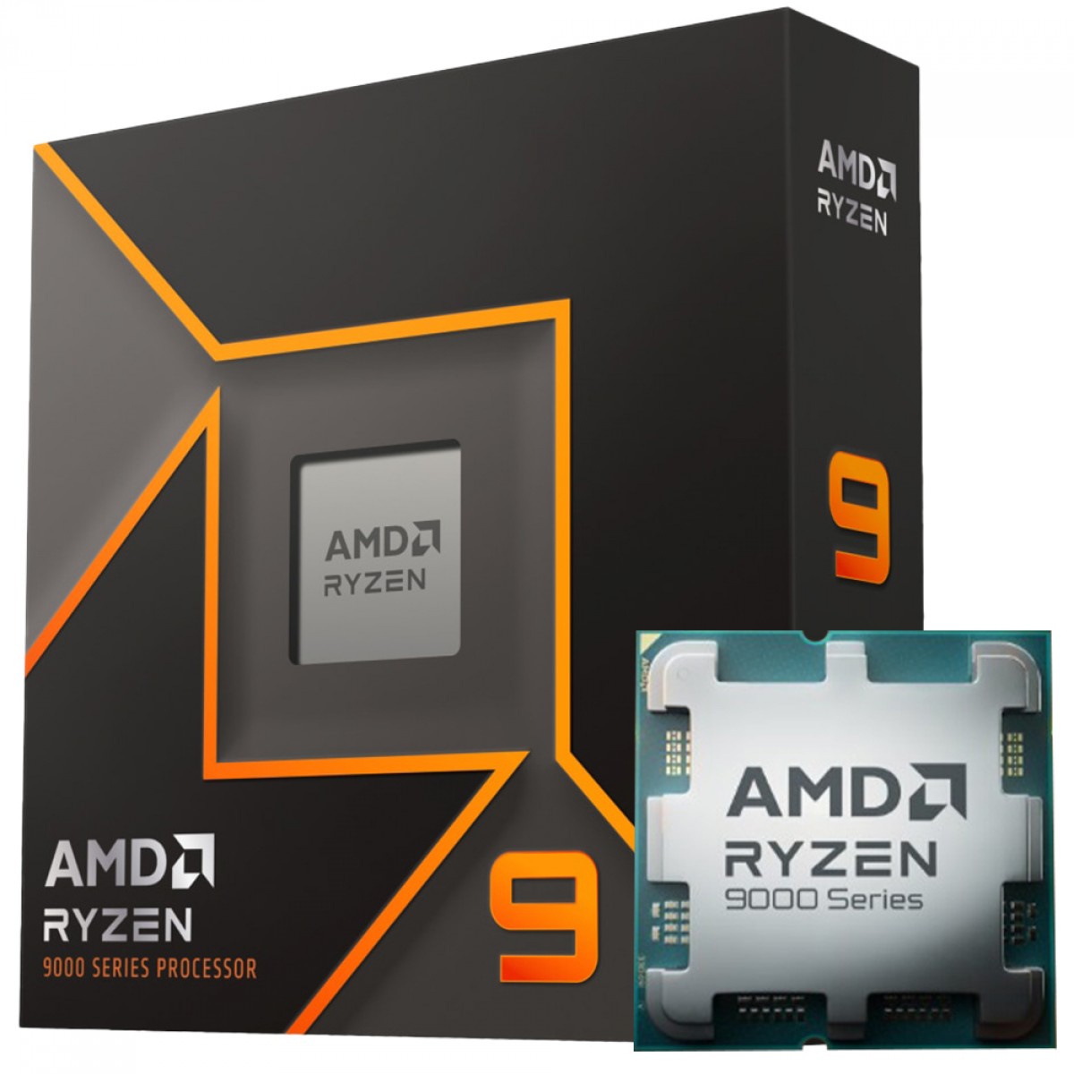 Processador AMD Ryzen 9 9900X, 4.4GHz (5.6GHz Turbo), 12-Cores 24-Threads, AM5, Sem Cooler, 100-100000662WOF