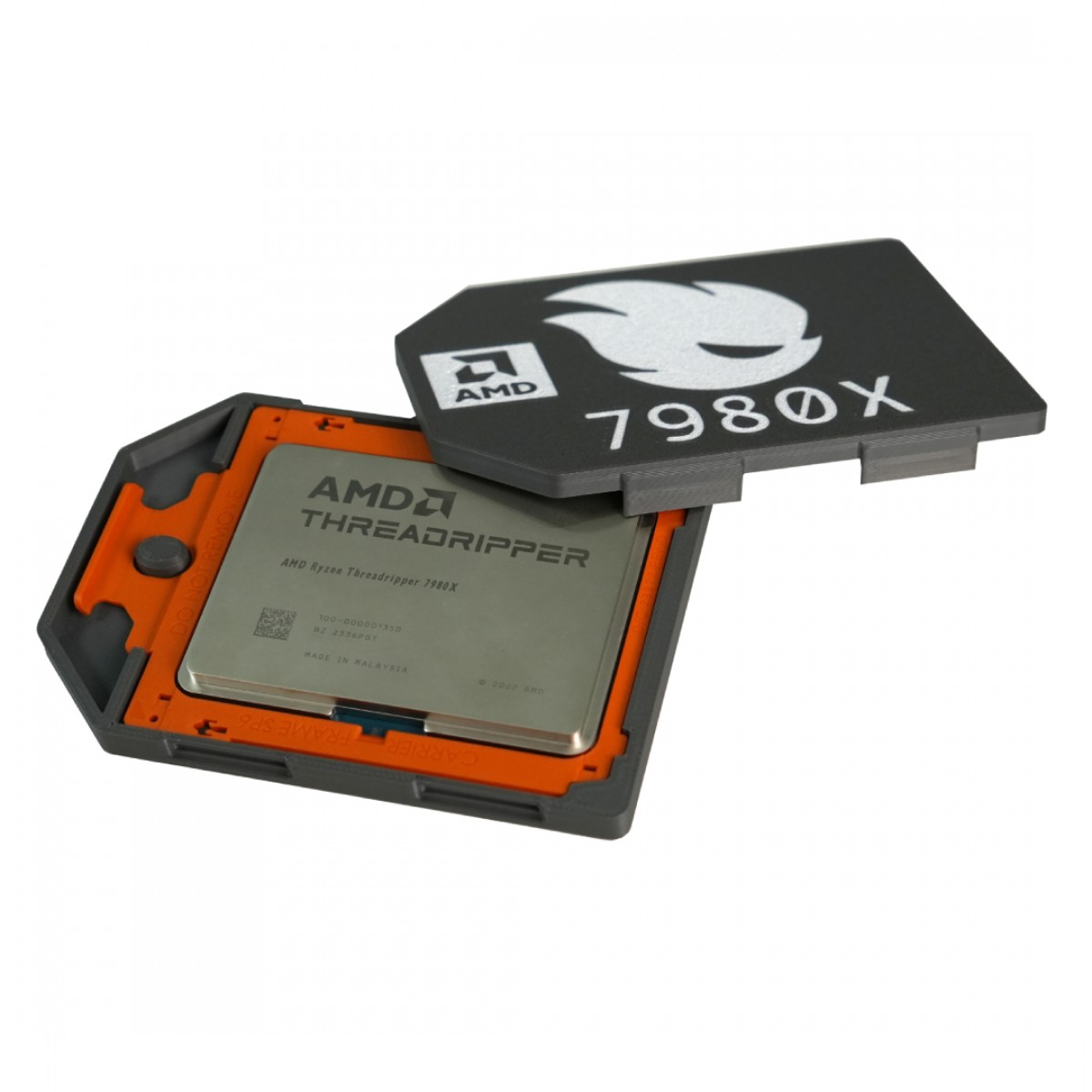 Processador AMD Ryzen Threadripper, 7980X, 3.2GHz (5.1GHz Turbo), 64-Cores 128-Threads, sTR5, Sem Cooler, OEM, 100-000001350