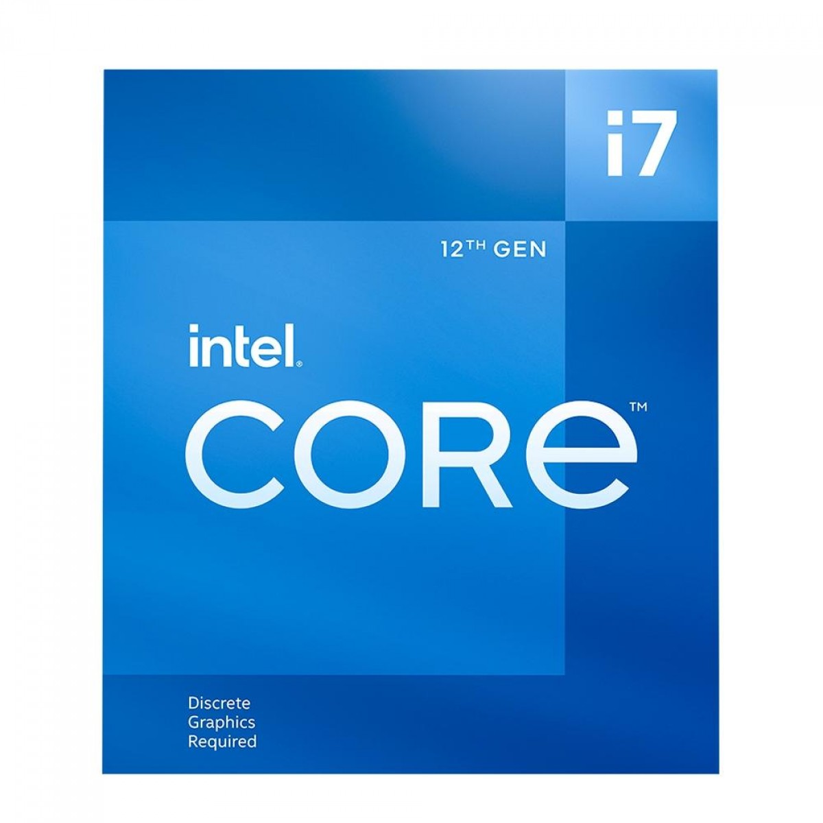 Processador Intel Core i7 12700F 2,1GHz (4.9GHz Turbo), 12ª Geração, 12-Cores 20-Threads, LGA 1700, Com Cooler, BX8071512700F