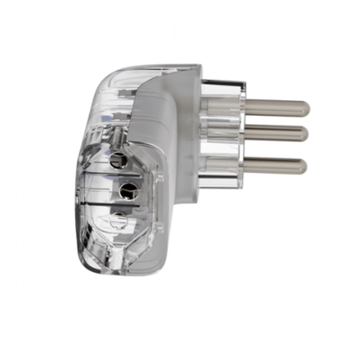 Protetor CLAMPER Pocket Fit 3P, 10 Amperes, Bivolt, Formato Fit 90º, Transparente