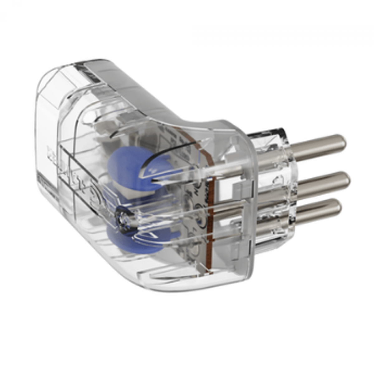 Protetor CLAMPER Pocket Fit 3P, 10 Amperes, Bivolt, Formato Fit 90º, Transparente