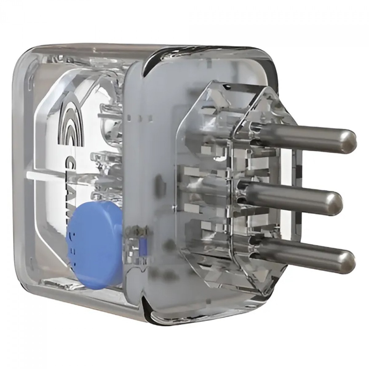 Protetor CLAMPER Pocket LCF, 3 Pinos, 10 Amperes, Bivolt, Transparente