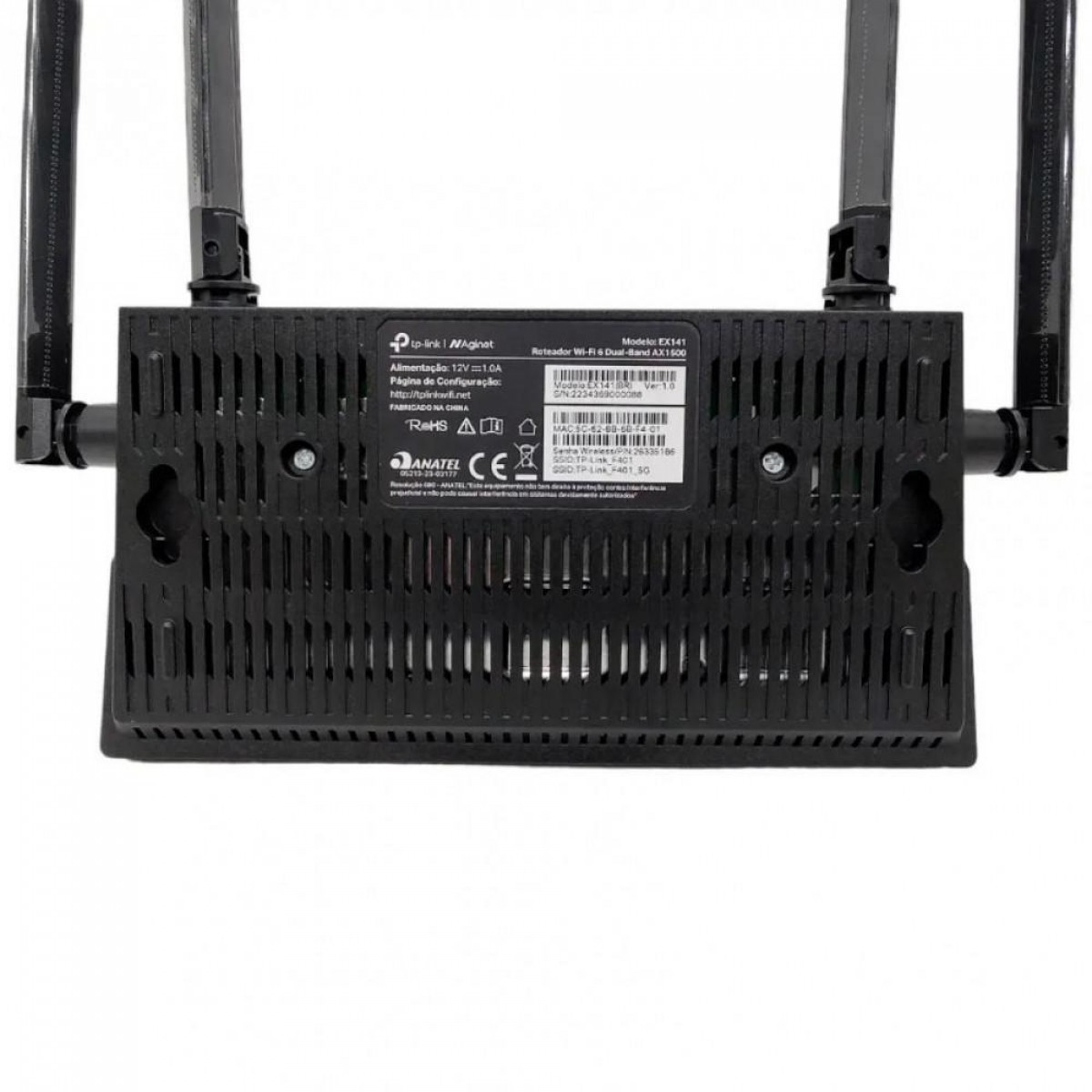 Roteador TP-LINK EX141, Wi-Fi 6, Dual Band, AX1500