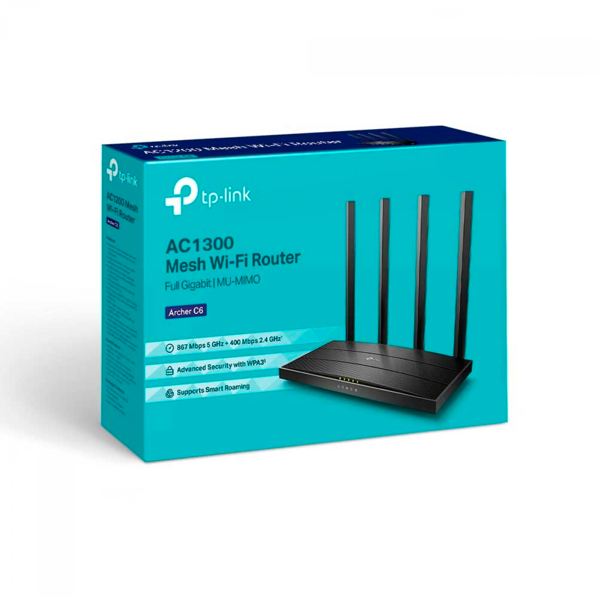 Roteador TP-LINK Wireless Archer C6, AC1300, Dual Band, MU-MIMO, Archer C6