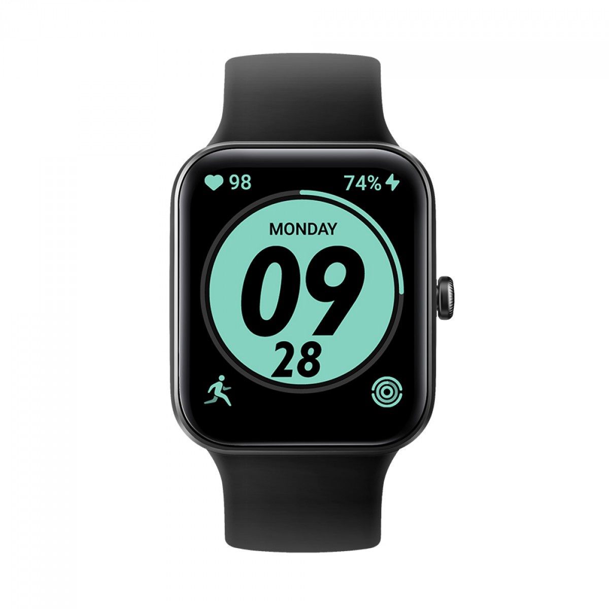 Relógio SmartWatch SuperFrame Smart 600, 1.69", Bluetooth, Monitoramento de Frequência Cardíaca, Music Control, Homologado pela ANATEL, Black, SW-600-P