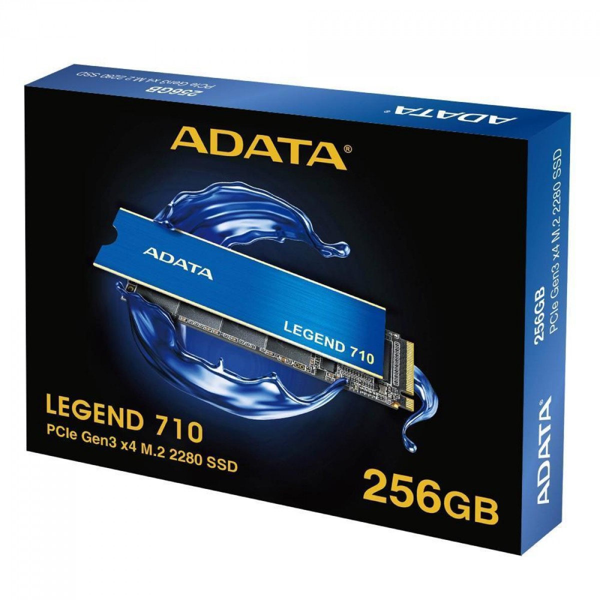 SSD Adata Legend 710 256GB, M.2 2280 NVMe, Leitura 2100MBs e Gravação 1000MBs, ALEG-710-256GCS