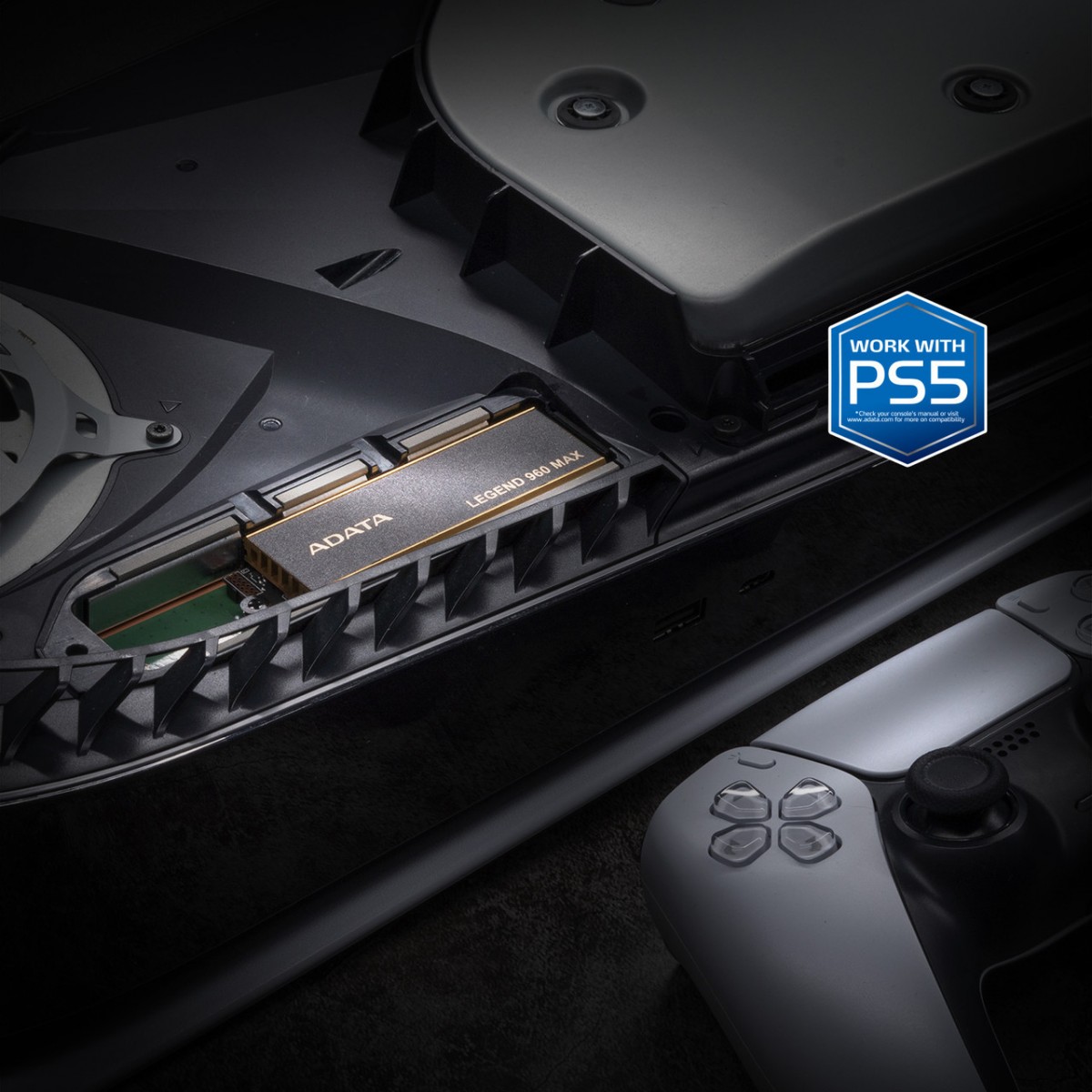 SSD Adata Legend 960 MAX 4TB, M.2 2280 NVMe 1.4, Leitura 7400MBs e Gravação 6800MBs, ALEG-960M-4TCS