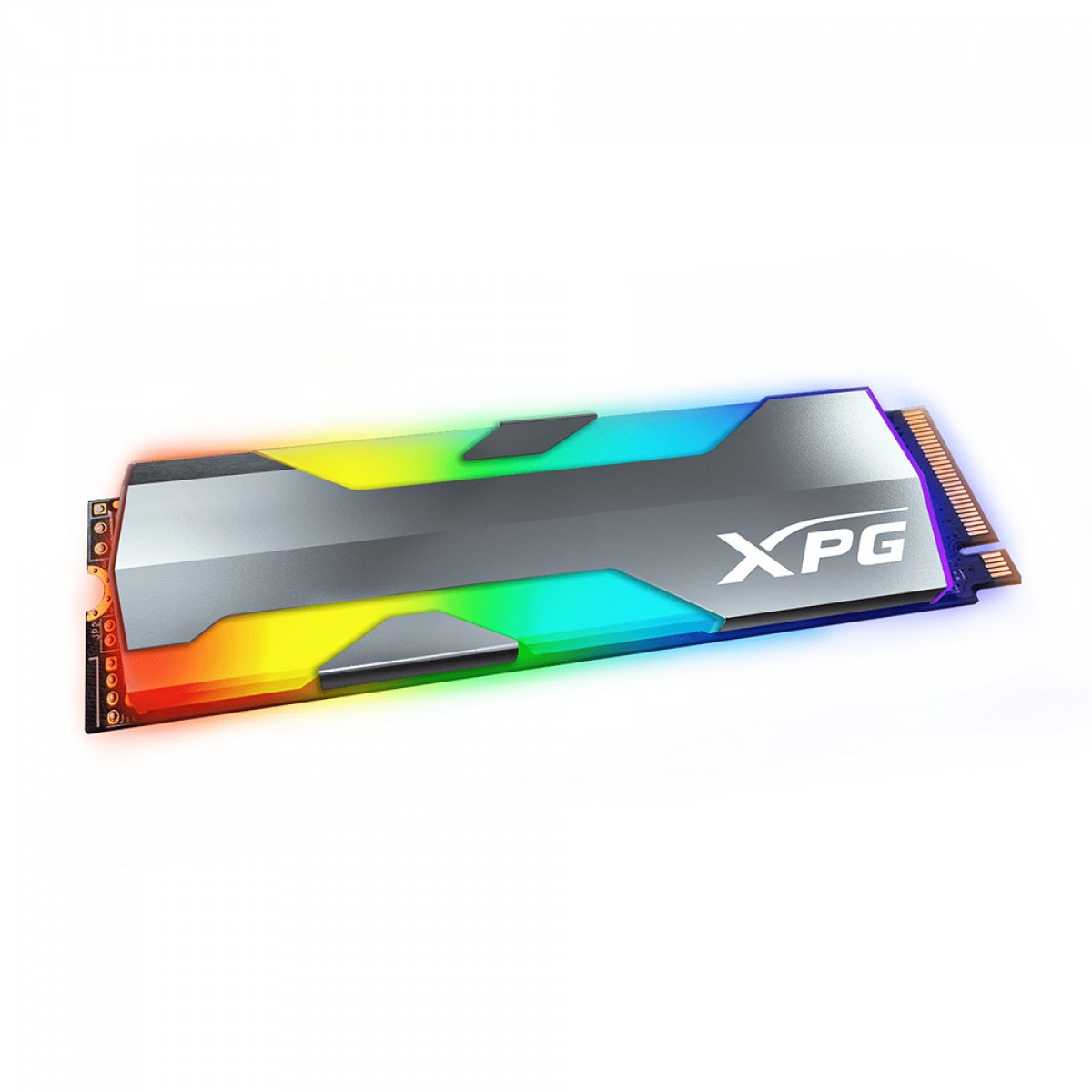 SSD XPG Spectrix S20G RGB, 500GB, M.2 2280 NVMe, Leitura 2500MBs e Gravação 1800MBs, ASPECTRIXS20G-500G-C