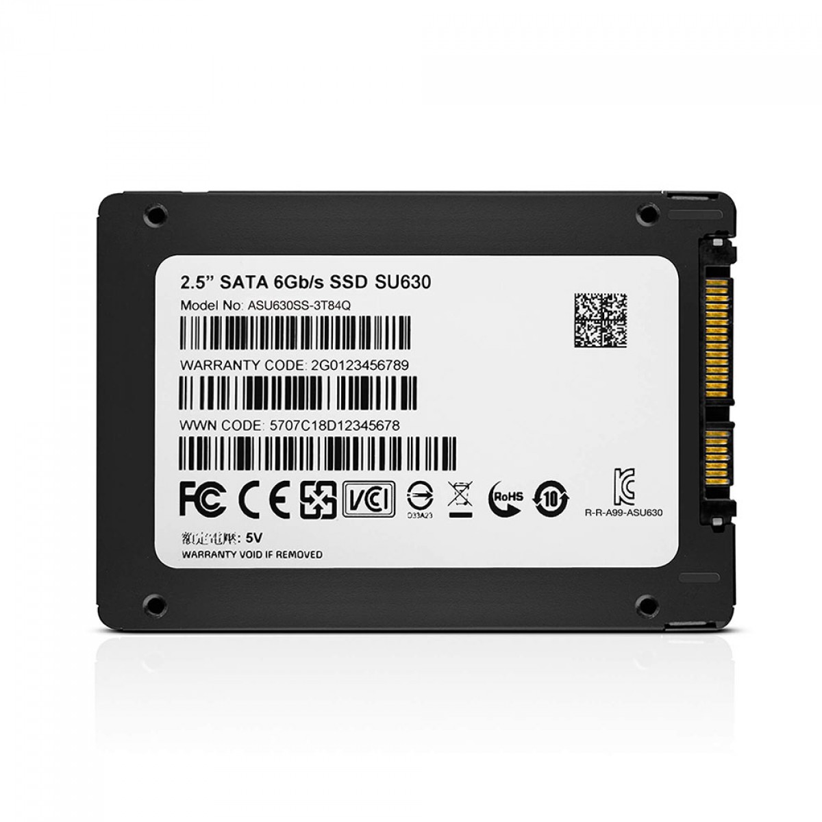 SSD Adata SU630, 480GB, Sata III, Leitura 520MBs e Gravação 450MBs, ASU630SS-480GQ-R