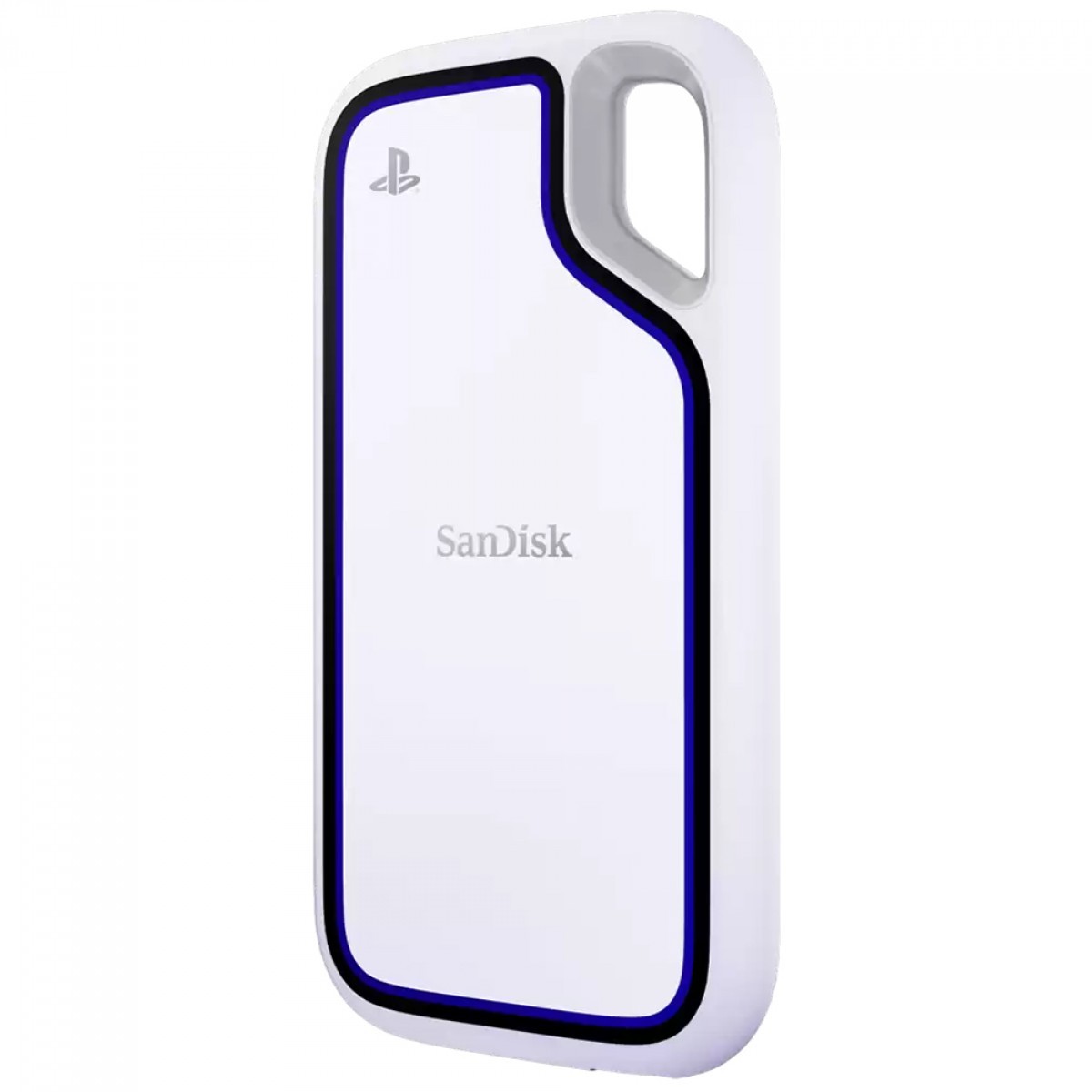 SSD Externo Portátil Sandisk Extreme Para PlayStation 5 e PC, 1TB, USB 3.2, Leitura 1000MB/s, Branco, SDSSDE62P-1T00-G25