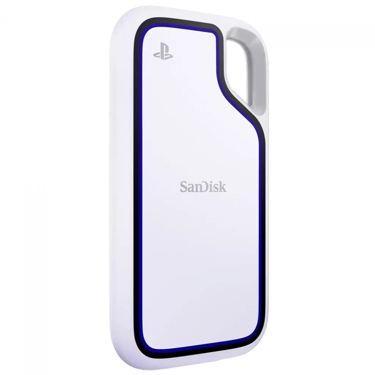 SSD Externo Portátil Sandisk Extreme Para PlayStation 5 e PC, 1TB, USB 3.2, Leitura 1000MB/s, Branco, SDSSDE62P-1T00-G25