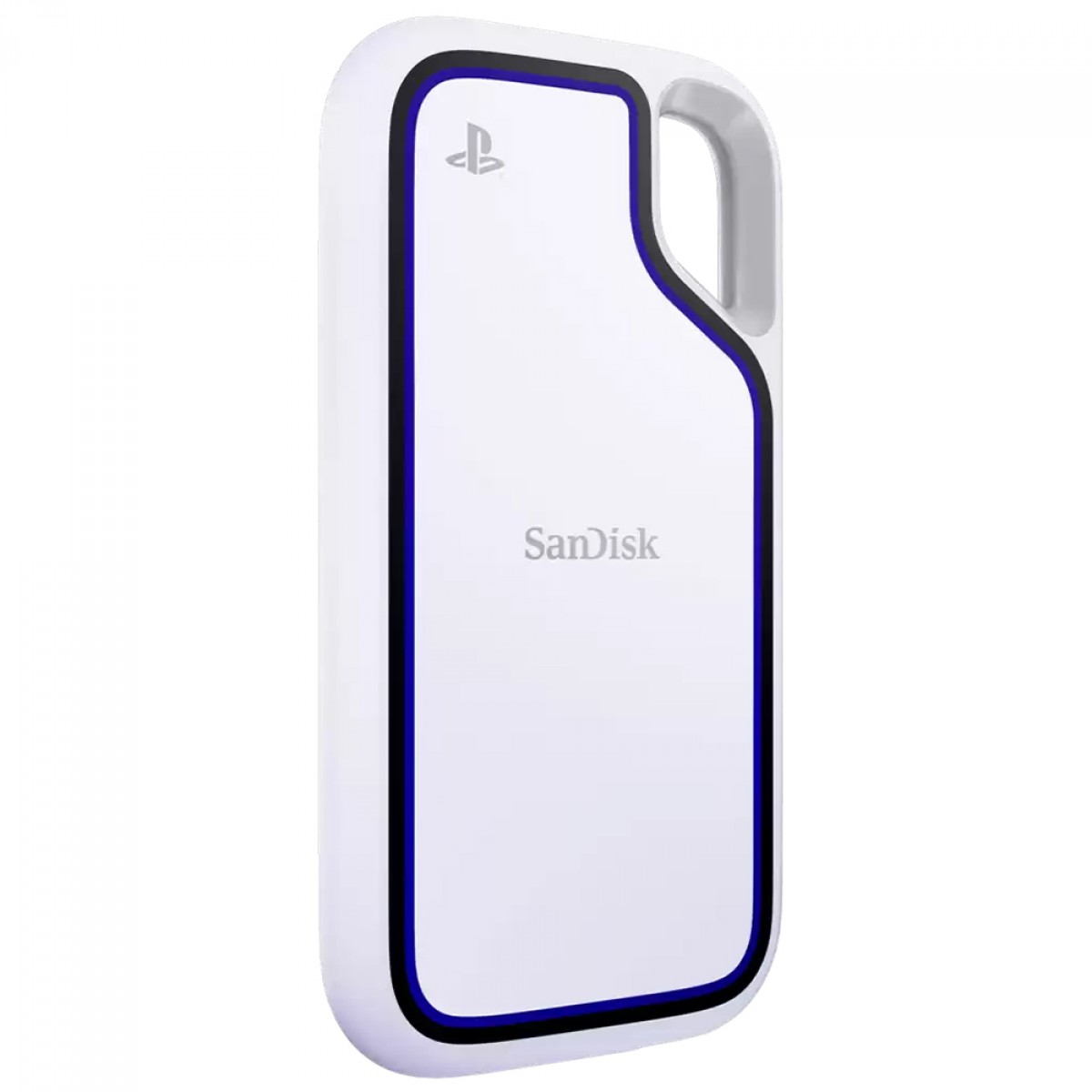 SSD Externo Portátil Sandisk Extreme Para PlayStation 5 e PC, 2TB, USB 3.2, Leitura 1000MB/s, Branco, SDSSDE62P-2T00-G25