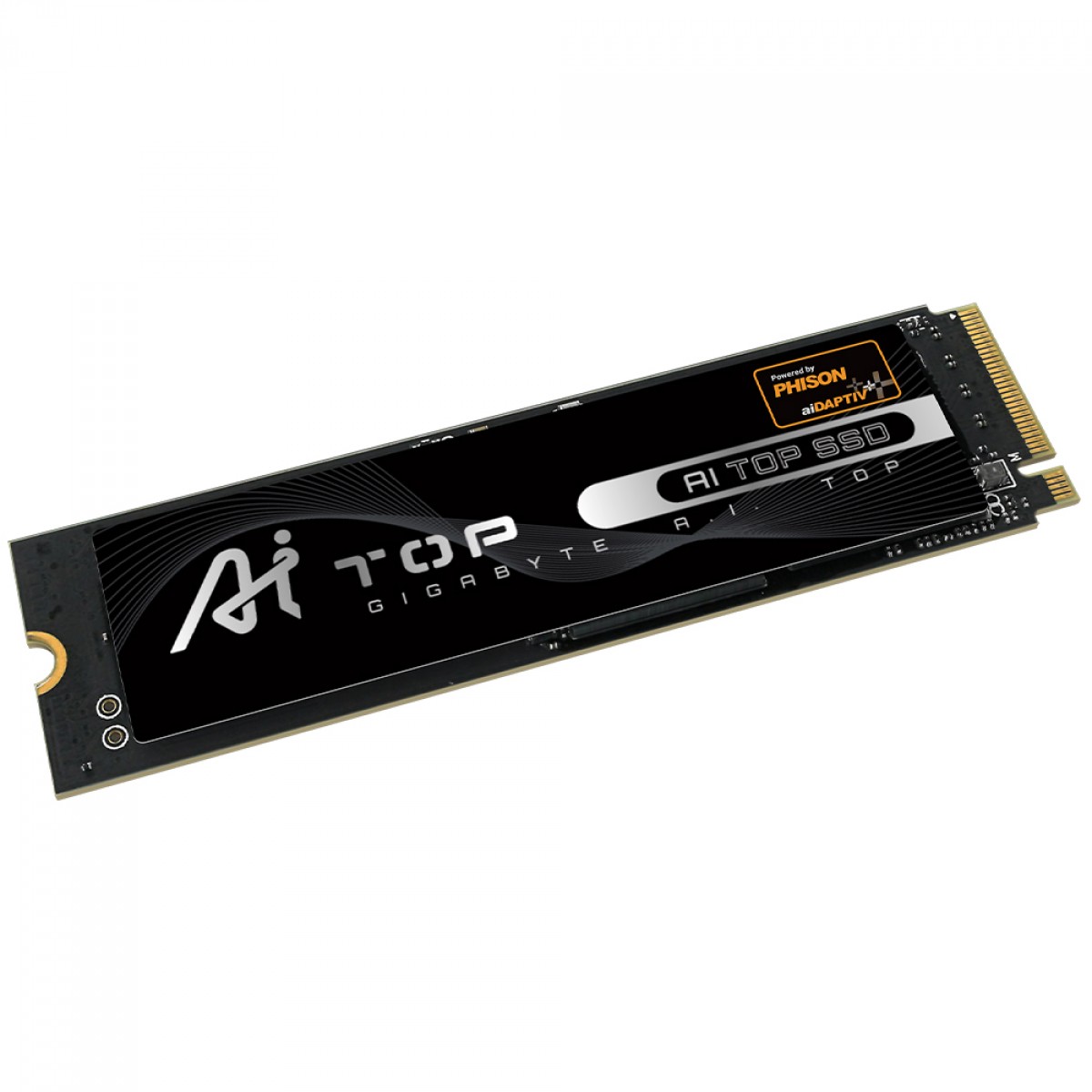 SSD Gigabyte AI TOP (Otimizado para IA) 100E, 1TB, M.2 2280, NVMe 1.4, PCIe 4.0, Leitura 7200MB/s Gravação 6500MB/s, AI100E1TB