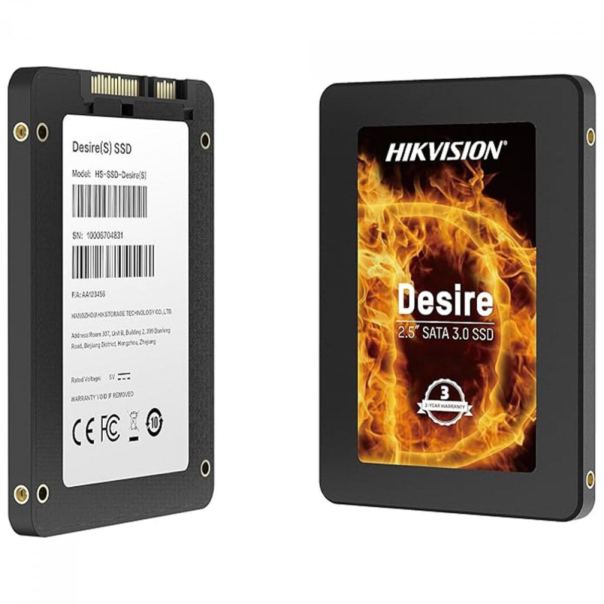 SSD Hikvision Desire, 512GB, SATA III, Leitura 560MBS e Gravação 505MBs, HS-SSD-Desire(S)/512G