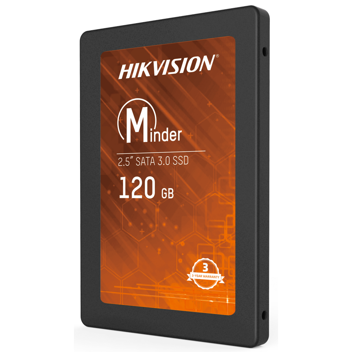 SSD Hikvision Minder, 120GB, Sata III, Leitura 460MBs e Gravação 360MBs, HS-SSD-Minder(S)/120G
