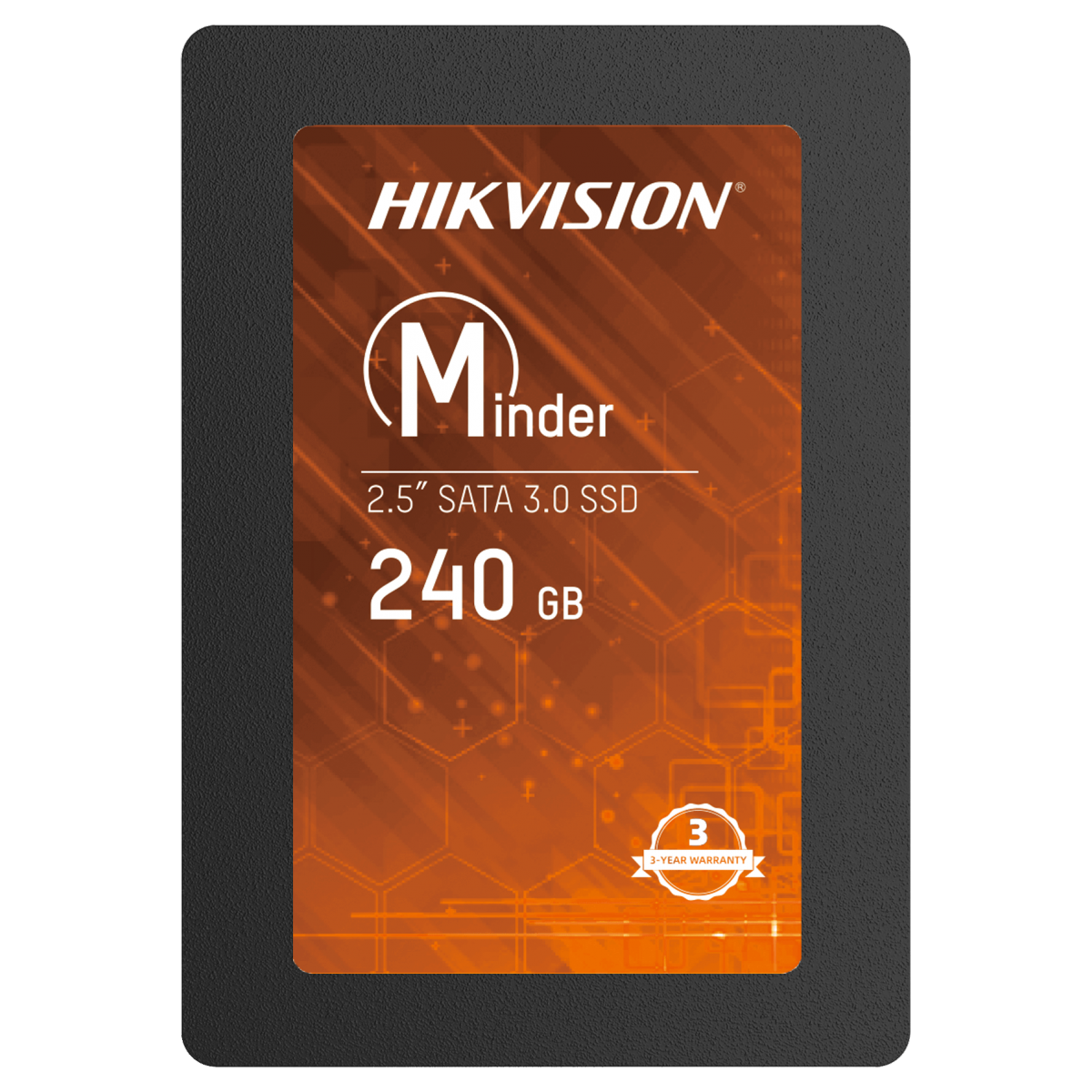 SSD Hikvision Minder, 240GB, Sata III, Leitura 530MBs e Gravação 400MBs, HS-SSD-Minder(S) 240G