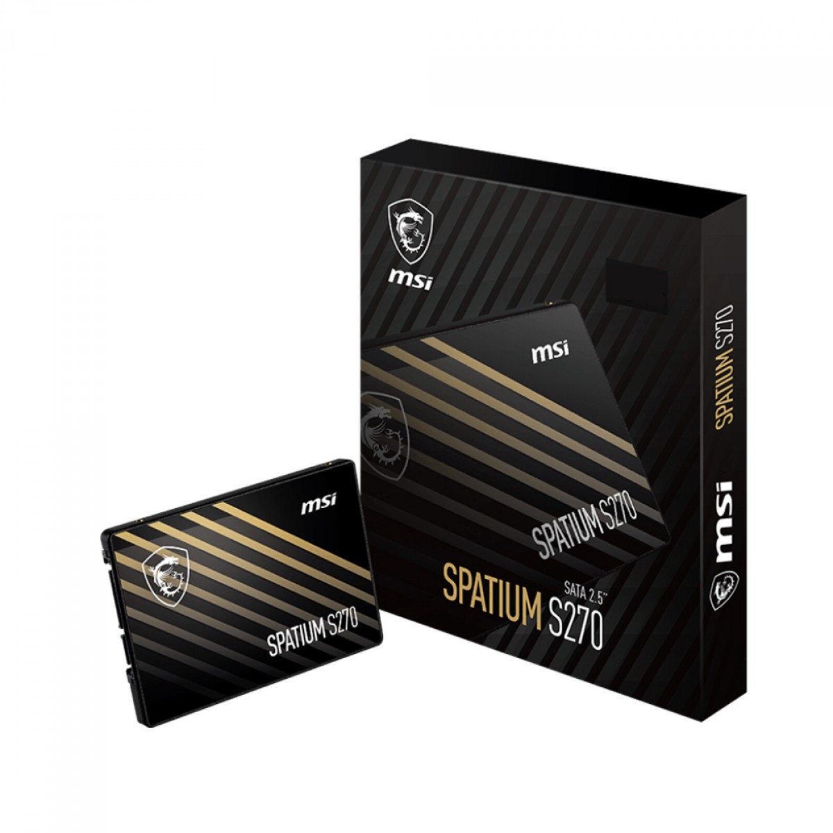 SSD MSI Spatium S270, 480GB, Sata III, Leitura 500Mbs e Gravação 450Mbs, S78-440E350-P83