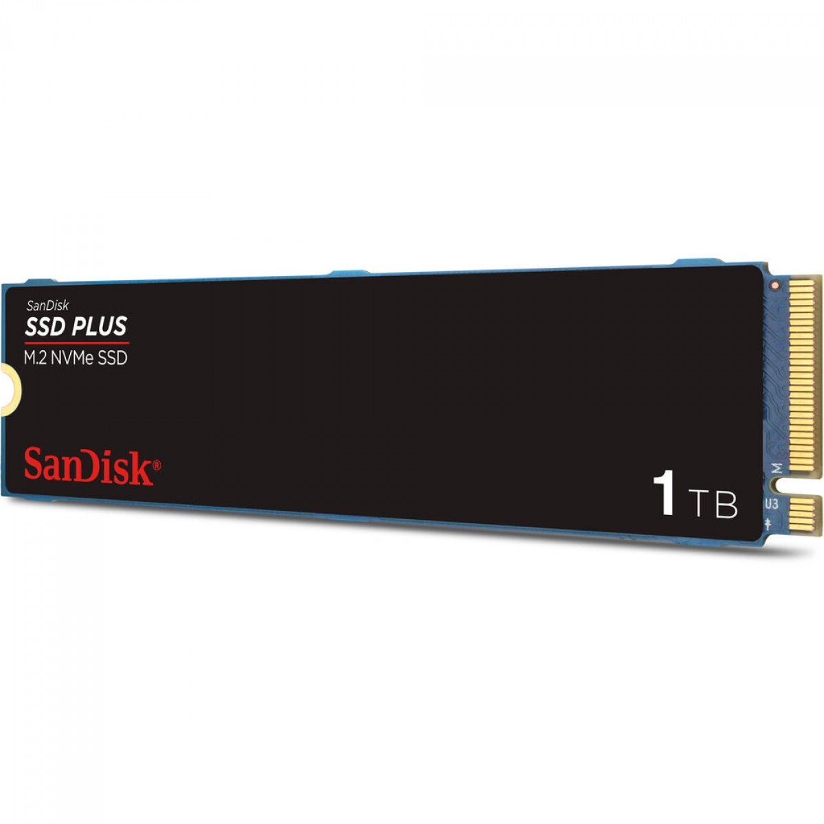 SSD SanDisk Plus, 1TB, M.2 NVMe PCIe 3.0, Leitura 3200MBs e Gravação 2500MBs, SDSSDA3N-1T00-G26