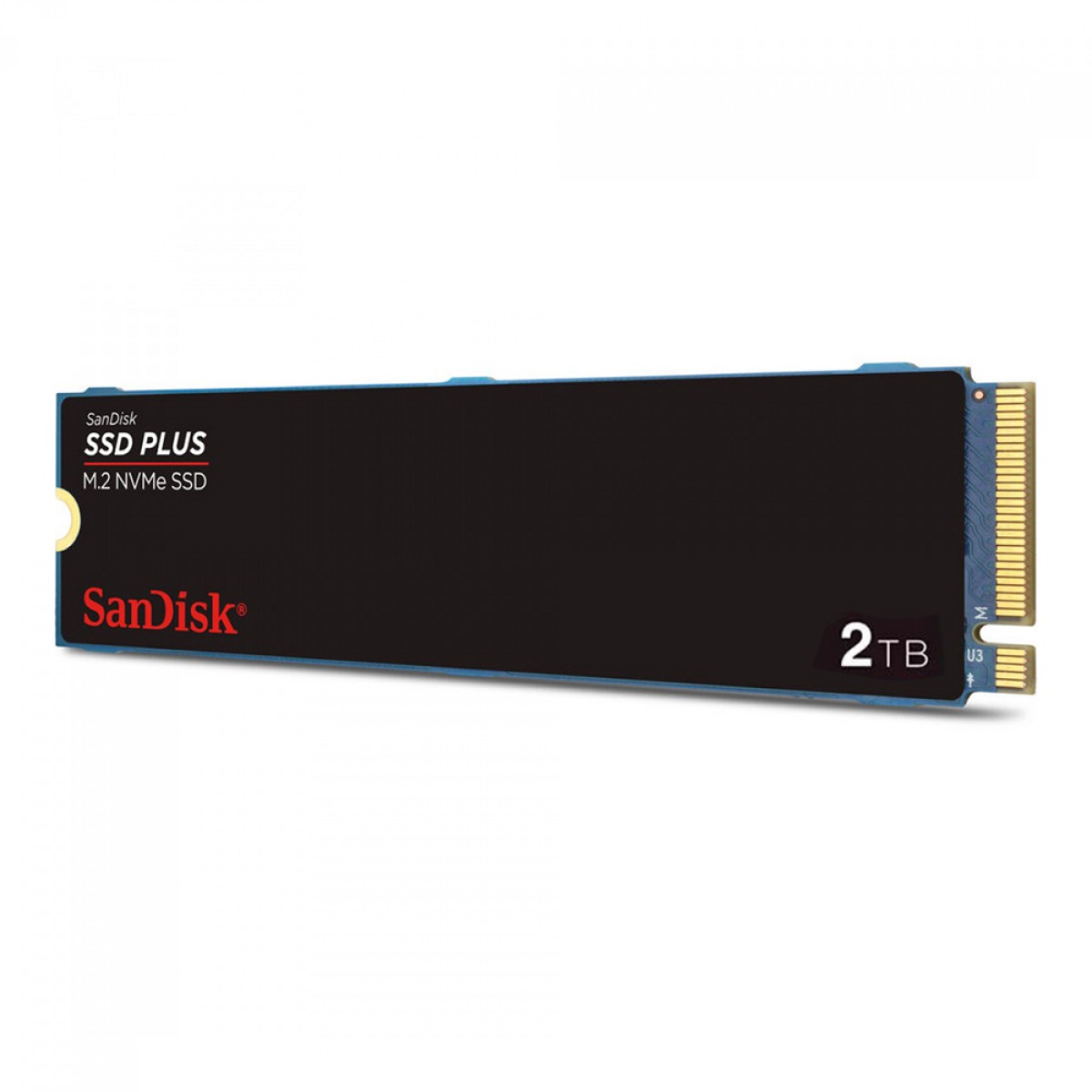 SSD SanDisk Plus, 2TB, M.2 NVMe PCIe 3.0, Leitura 3200MBs e Gravação 3200MBs, SDSSDA3N-2T00-G26
