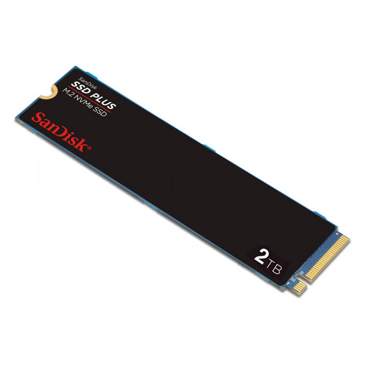 SSD SanDisk Plus, 2TB, M.2 NVMe PCIe 3.0, Leitura 3200MBs e Gravação 3200MBs, SDSSDA3N-2T00-G26