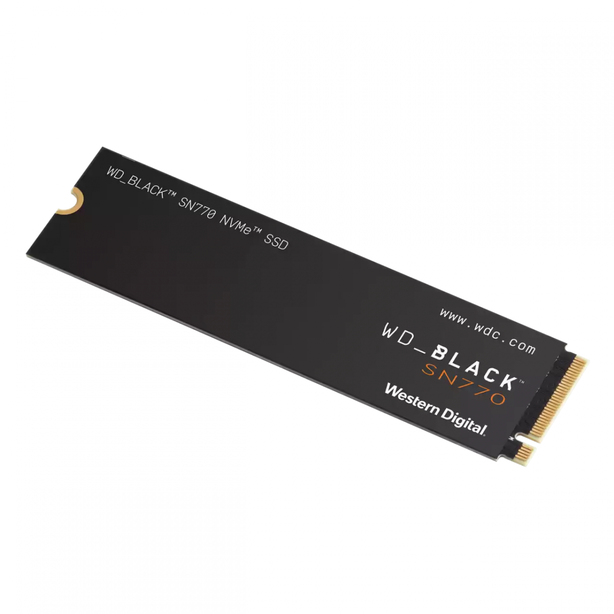 SSD WD_Black SN770 500GB, M.2 2280, NVMe, Leitura 5000MBs e Gravação 4000MBs, WDS500G3X0E