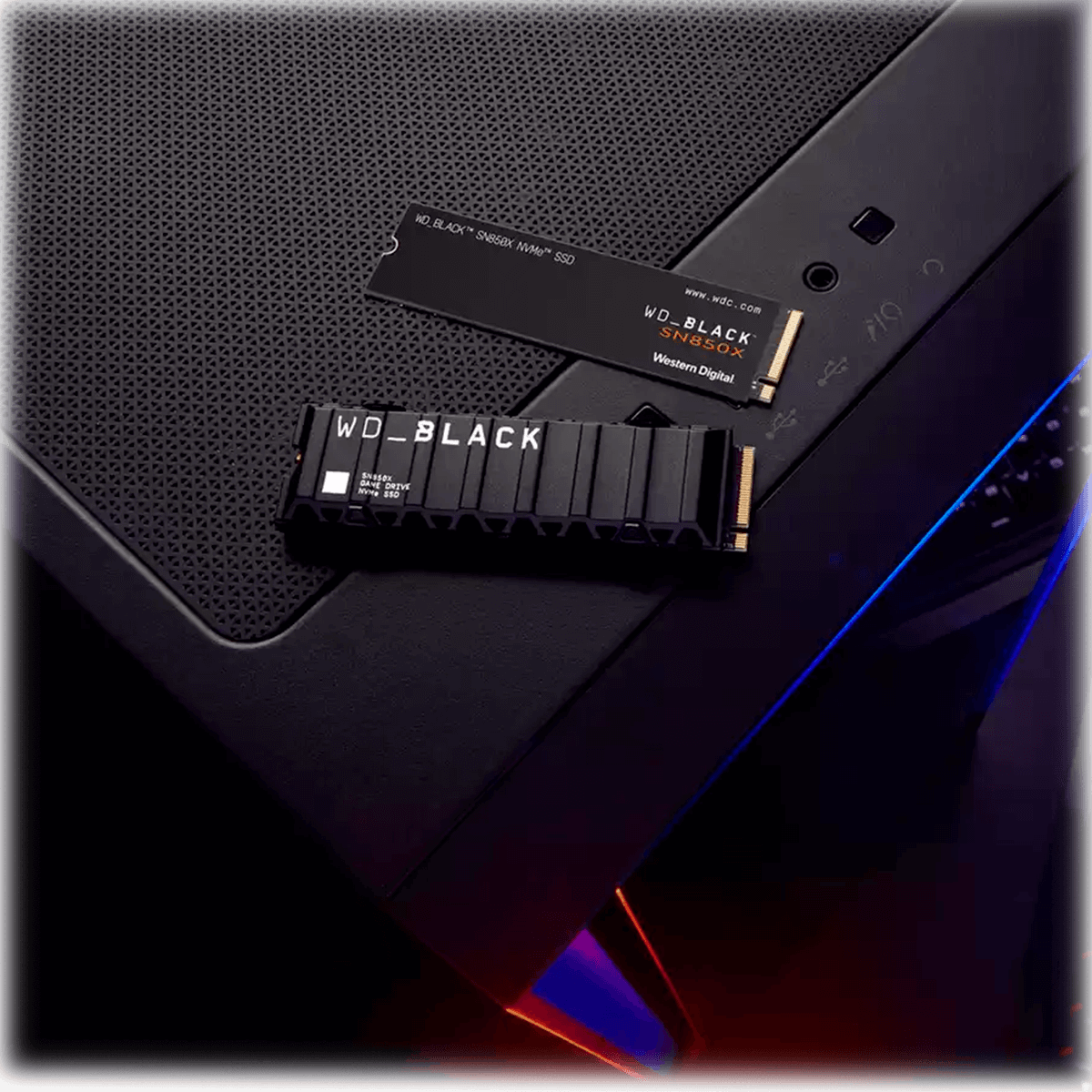 SSD WD_Black SN850X, 1TB, M.2 NVMe, Leitura 7300MB/s e Gravação 6300MB/s, WDS100T2XHE