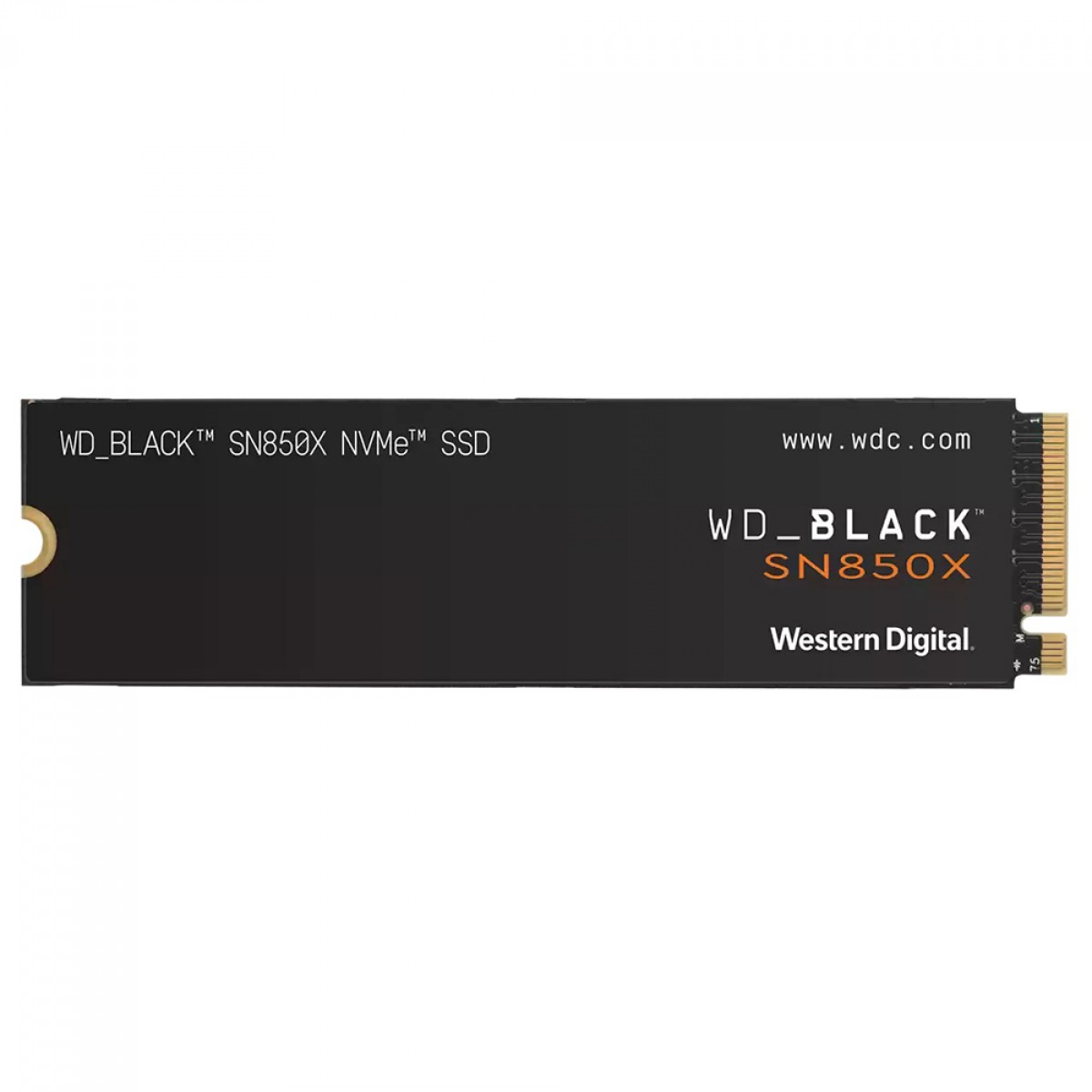 SSD WD_Black SN850X NVMe M.2 2280, 1TB, PCIe Gen 4x4, Leitura 7300MBs E Gravação 6300MBs, WDS100T2X0E