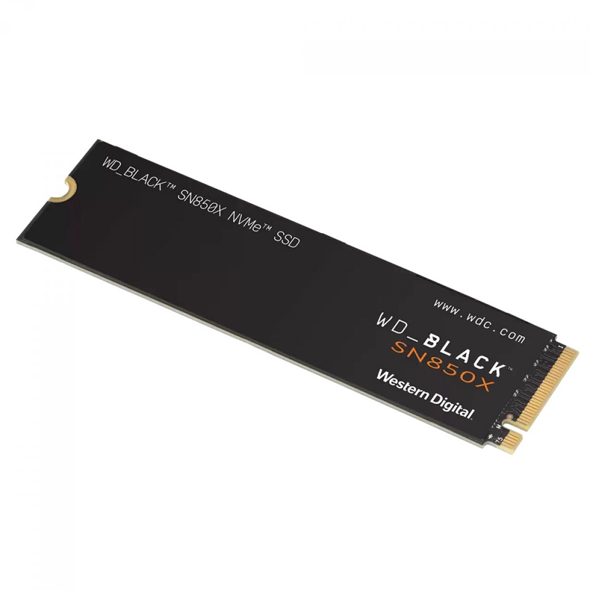 SSD WD_Black SN850X NVMe M.2 2280, 1TB, PCIe Gen 4x4, Leitura 7300MBs E Gravação 6300MBs, WDS100T2X0E
