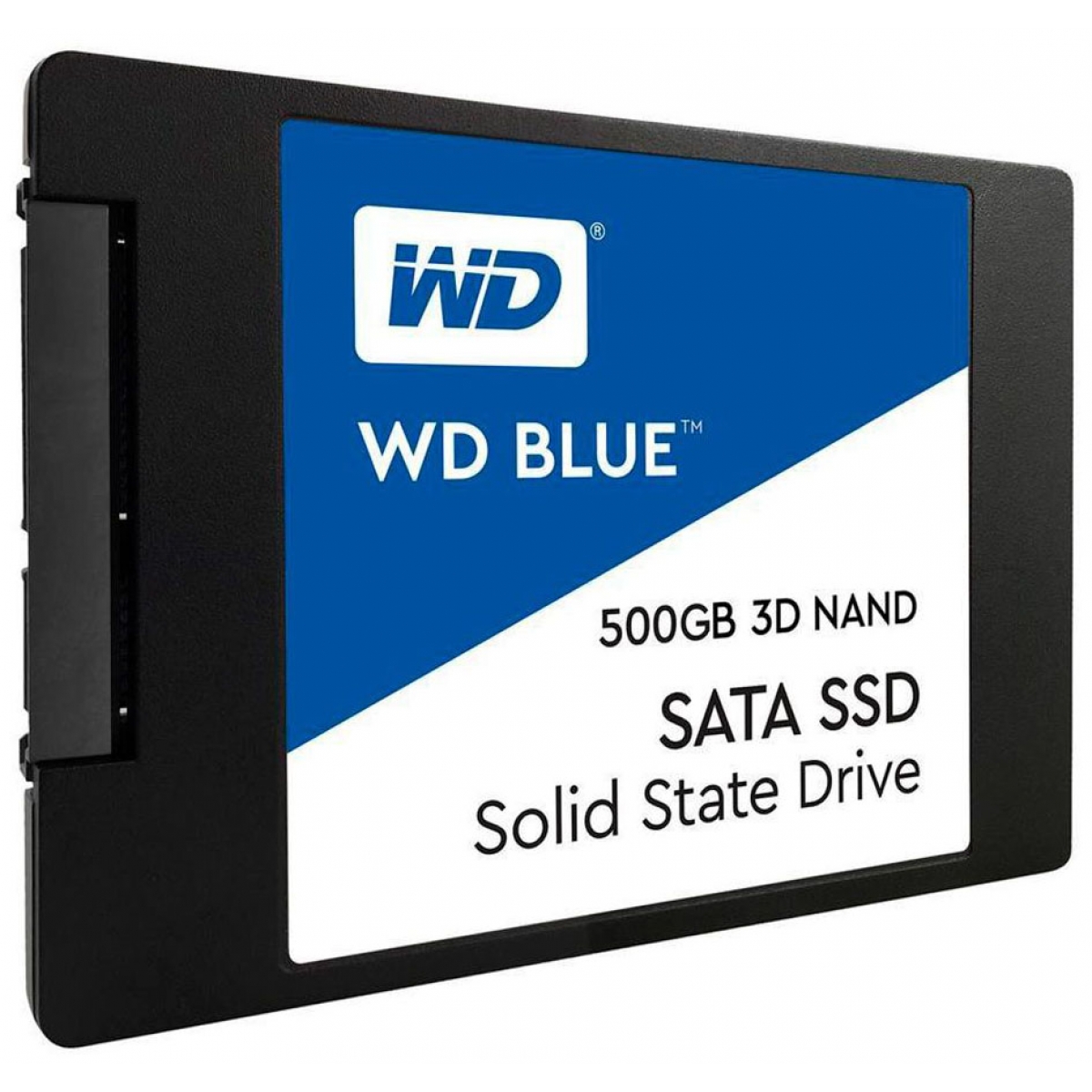 SSD WD Blue 500GB, Sata III, Leitura 560MBs e Gravação 530MBs, WDS500G2B0A 