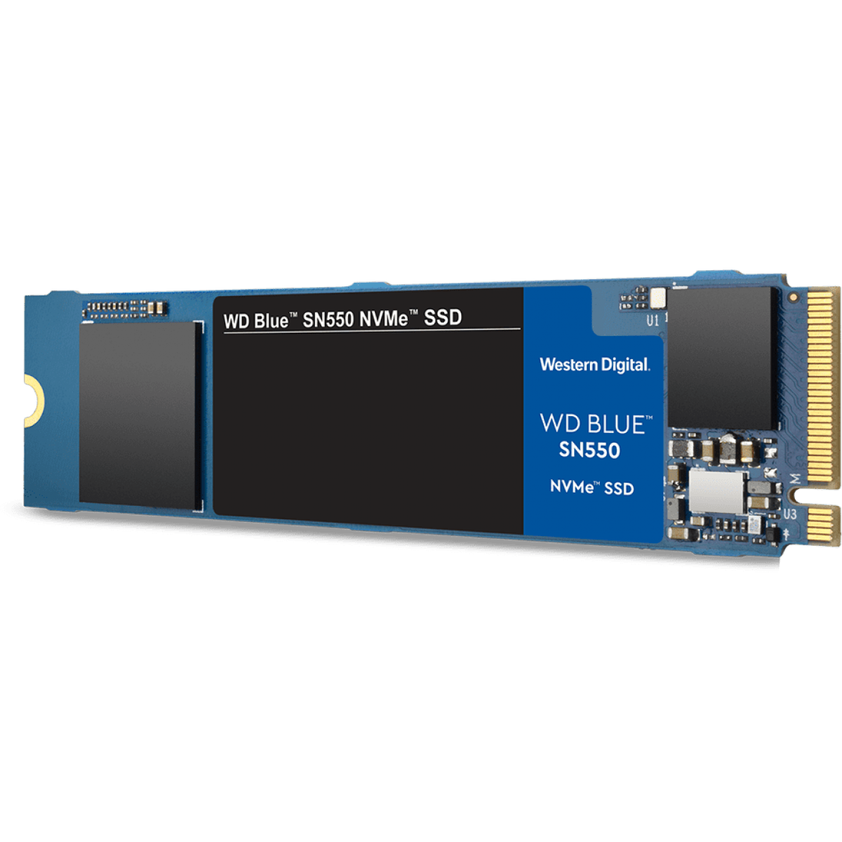 SSD WD Blue SN550 1TB, M.2 2280, NVME, Leitura 2400MBs e Gravação 1950MBs, WDS100T2B0C