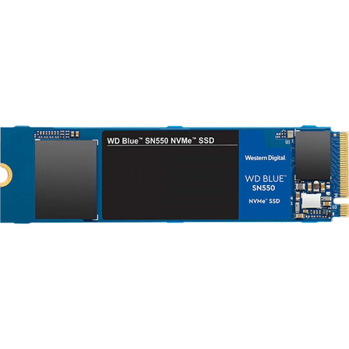 SSD WD Blue SN550 500GB, M.2 2280, NVME, Leitura 2400MBs e Gravação 1750MBs, WDS500G2B0C