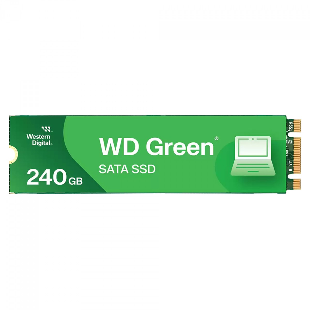 SSD WD Green 240GB, M.2, Leitura 545MBs e Gravação 465MBs, WDS240G3G0B