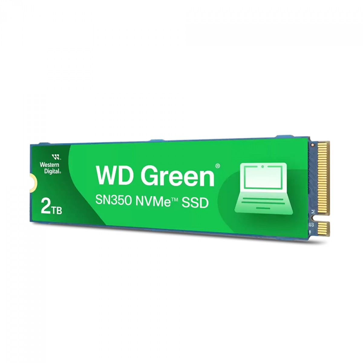 SSD WD Green SN350, 2TB, M.2 NVMe, Leitura 3200MB/s e Gravação 3000MB/s, WDS200T3G0C